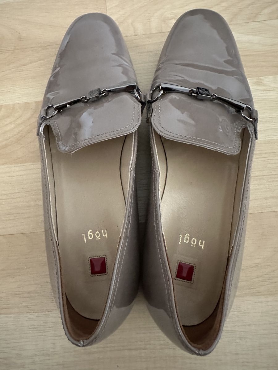 Högl Scarpe da donna: Högl Lack-Loafers, beige, Grösse 38 – Usato da Weinfelden venduto da kam_jxz5 1