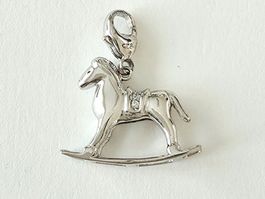 Silber 925 Charm "Schaukelpferd"  - NEU