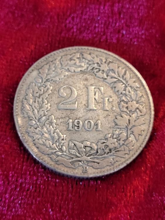 Tutti le monete: 2 Franken 1901 selten! – Usato da Neuenkirch venduto da majortom30