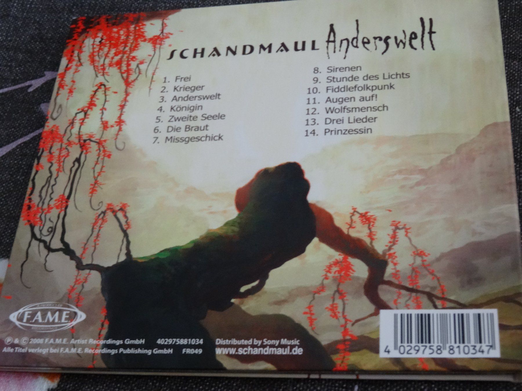 CDs: Schandmaul - Anderswelt CD – Gebraucht aus Olten von Disc-Ausverkauf 1
