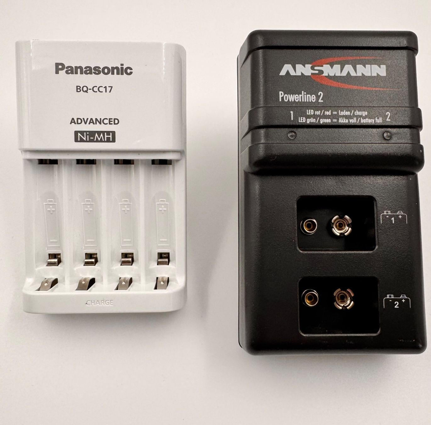 Caricatori & Batterie: Ansmann Powerline2 Ladegerät für 9-V und Panasonic BQ-CC17 – Usato da Hermetschwil-Staffeln venduto da Mobile2013