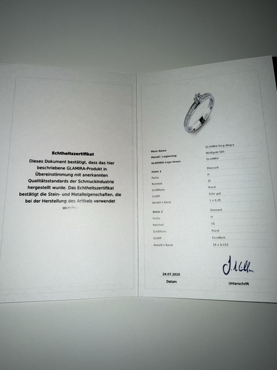 Anelli: Diamant Ring Weißgold 585 – Nuovo (secondo la descrizione) da Luzern venduto da vivientth 3