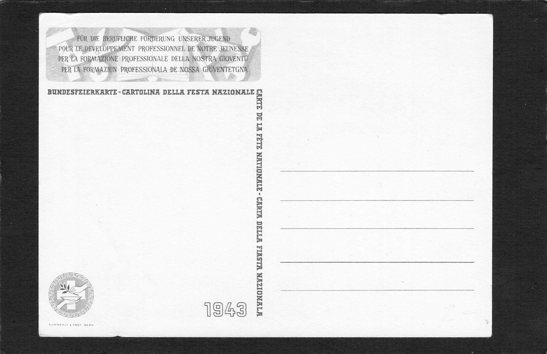 Tutti i francobolli: Bundesfeierkarte 1943 Nr.74 – Usato da Reichenburg venduto da Pipo-67 1