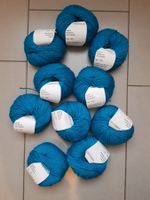 Merino Wolle  Türkisgrün 90% Merino 10% Polyester 10 Knäuel