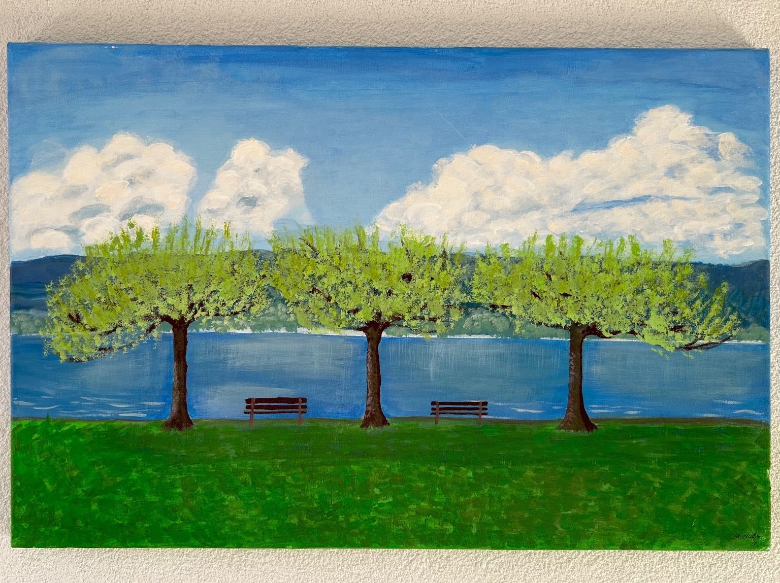 Gemälde: Acryl Bild, vom Grosi (1940) – Neu (gemäss Beschreibung) aus Biel/Bienne von HB13