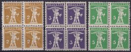 Nr. 117-119 Tellknabe Viererblöcke */**