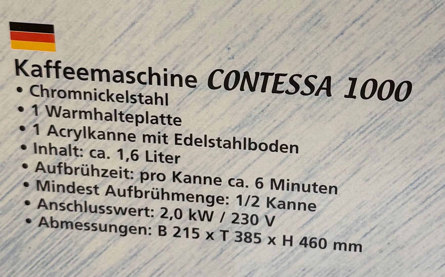 Kaffeemaschinen & Espressomaschinen: Bartscher Kaffeemaschine – Neu und originalverpackt aus Interlaken von Skandalpreis 2