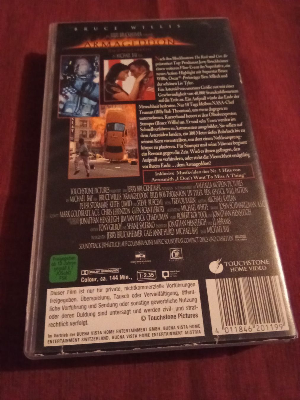 Alle VHS: Armageddon (USA 1998) Touchstone VHS – Gebraucht aus Remetschwil von Hofiii 1