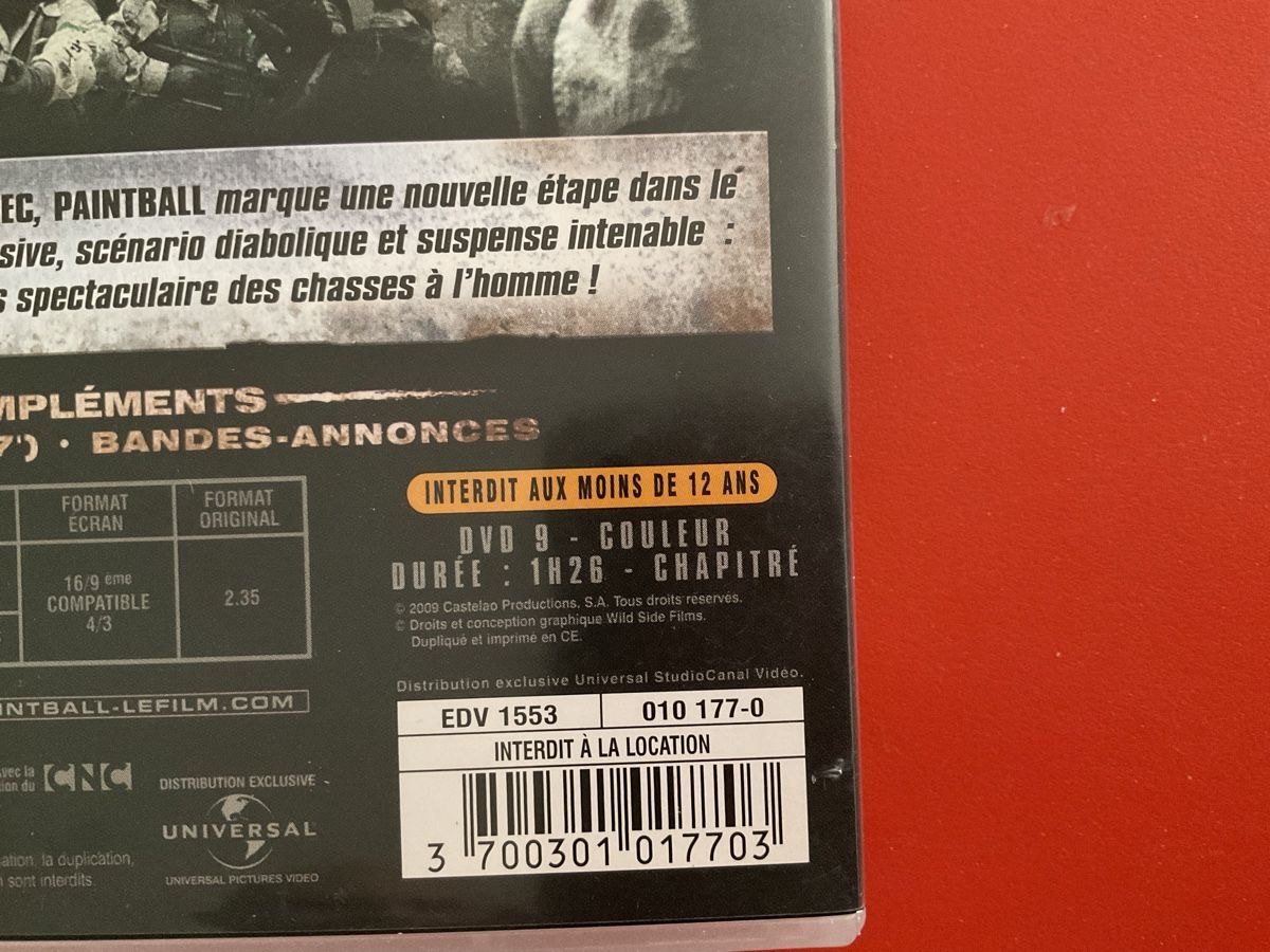 Tutti i DVDs: DVD Paintball jouer pour survivre – Usato da Veyrier venduto da Deniro2 6