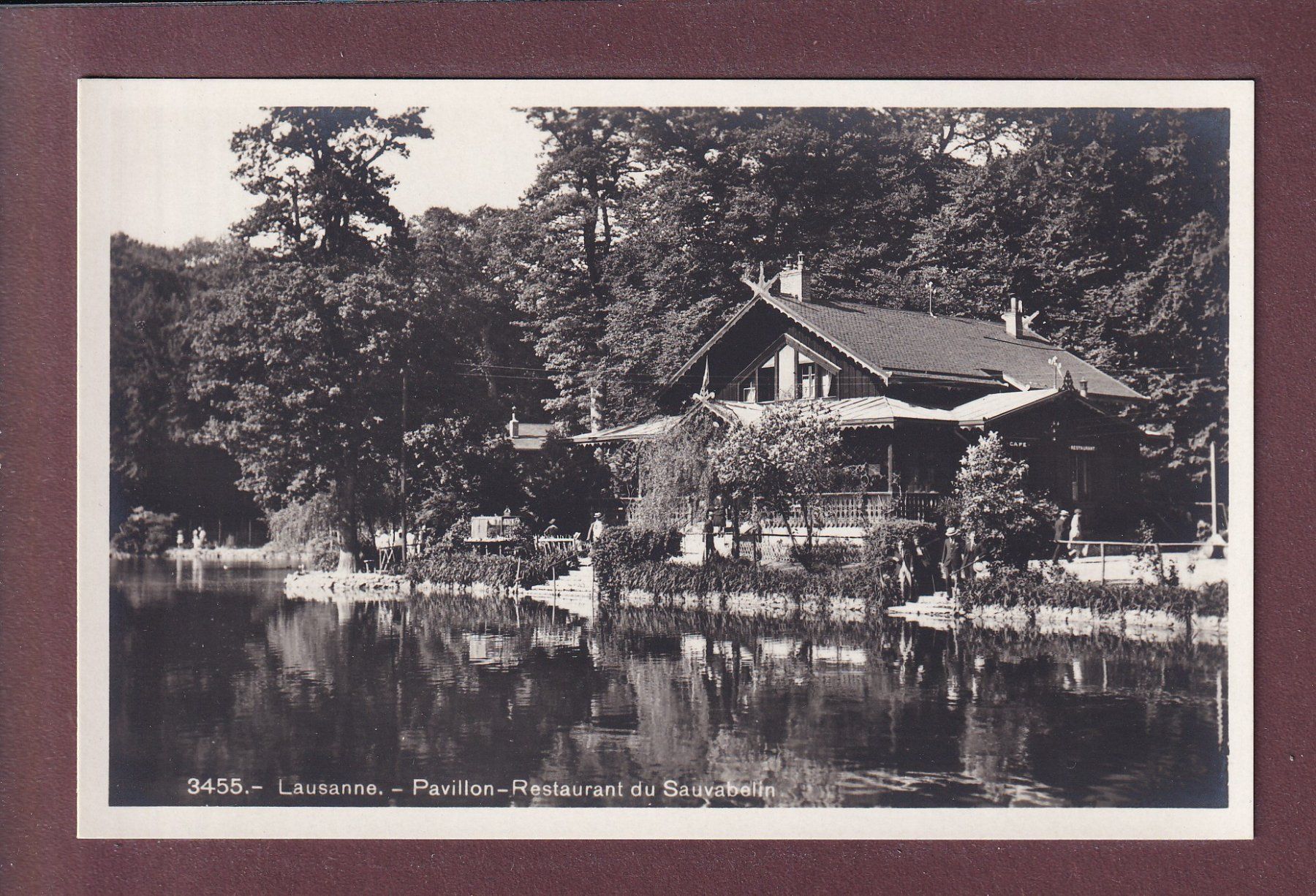 Cartoline postali: LAUSANNE - Restaurant de Sauvabelin – Usato da Pully venduto da nicecards