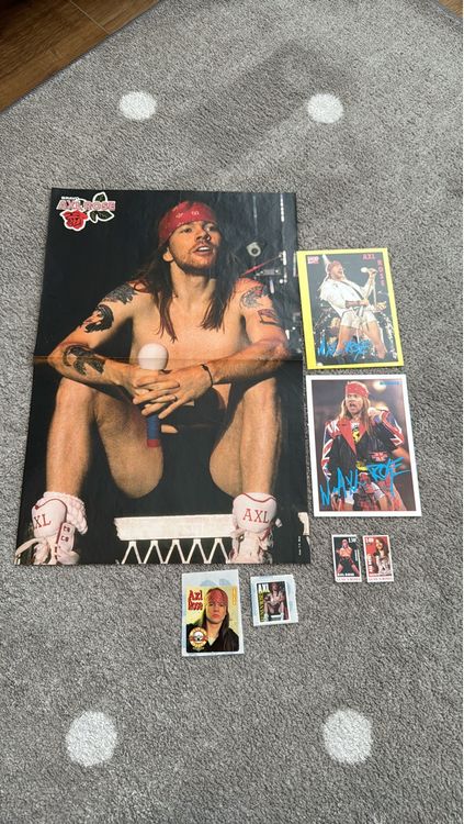 Guns N' Roses Axl Rose Poster + Bilder Set 90er | Kaufen auf Ricardo