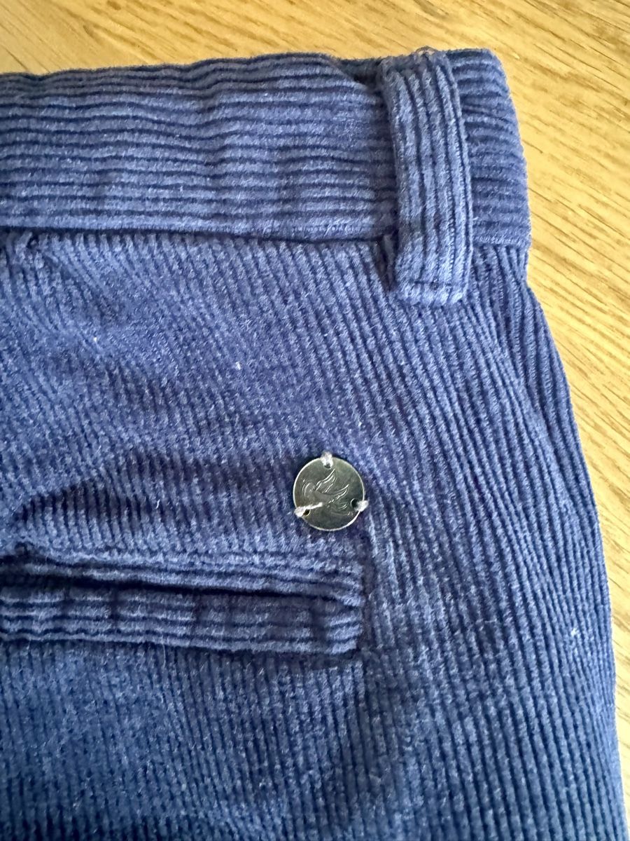 We Hosen: Chinohose Manchesterstoff blau WE – Gebraucht aus Basel von superbusi 6