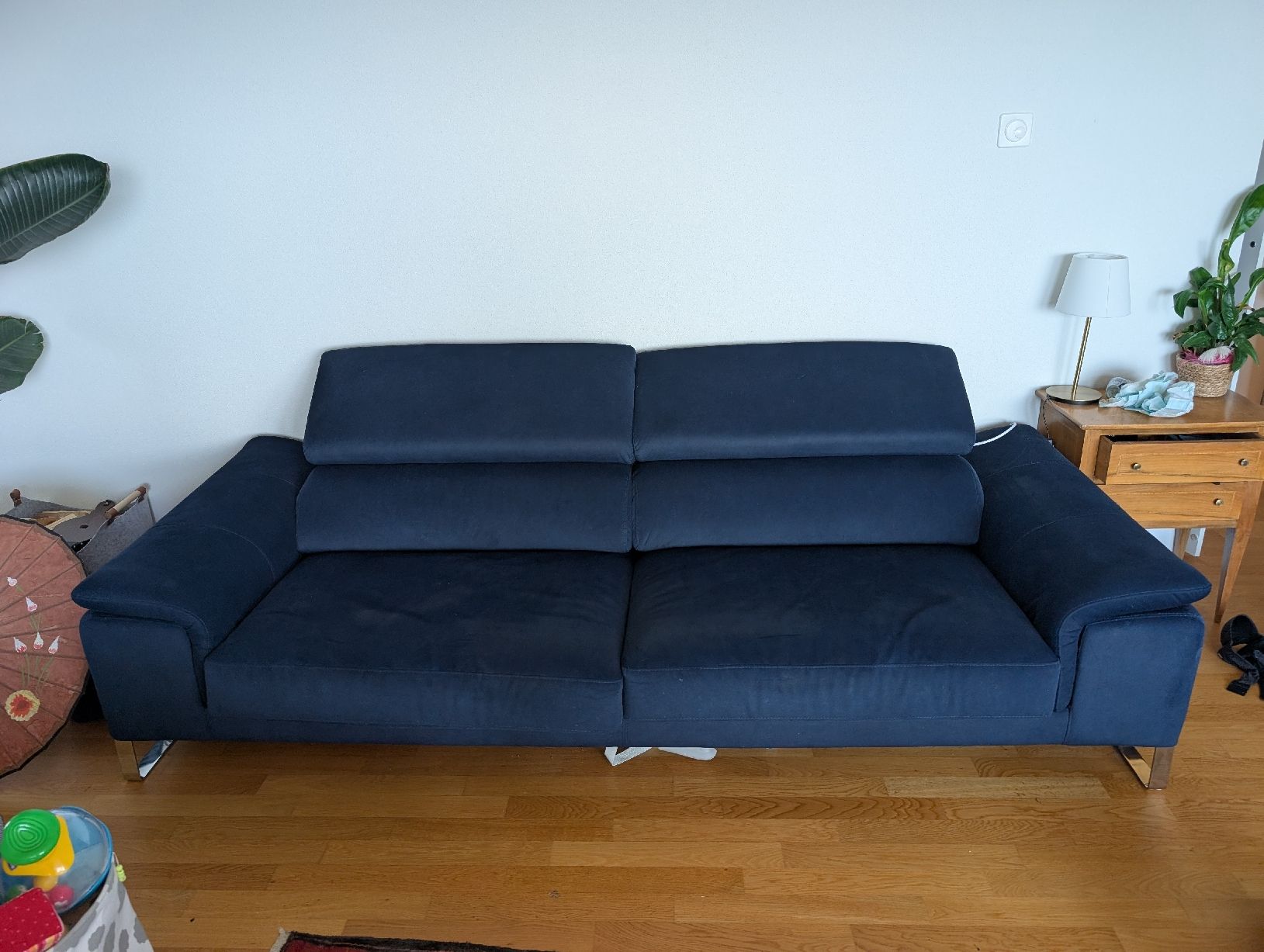 Divani: blaues samtiges Sofa wie neu – Usato da Tann venduto da the_p6qz 2