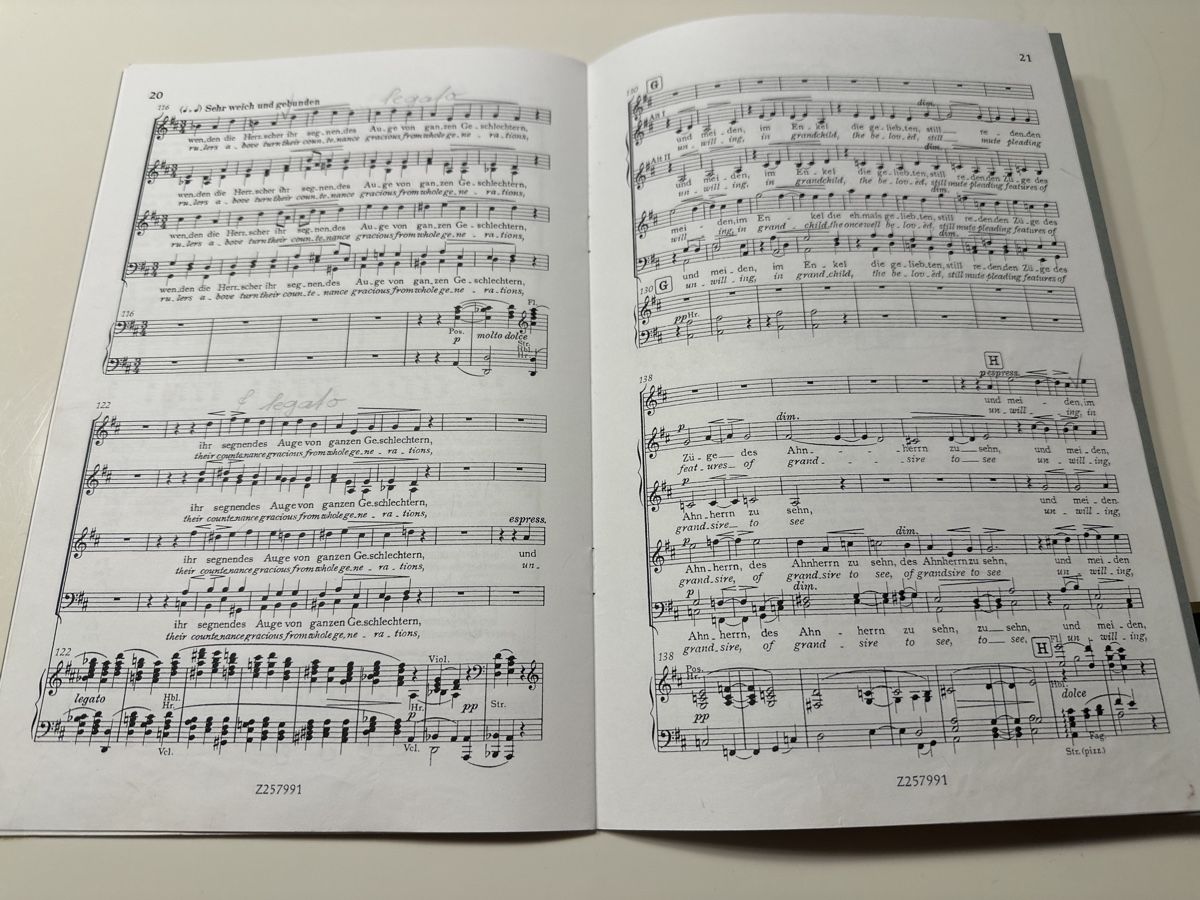 Bücher: Brahms Gesang der Parzen Op. 89 Noten – Gebraucht aus Wald ZH von Martin79 4