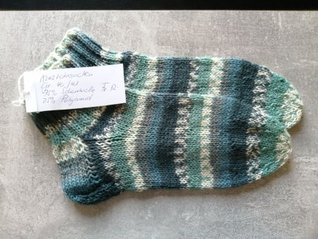 Kurzrohrsocken handgestrickt, Grösse: 40/41