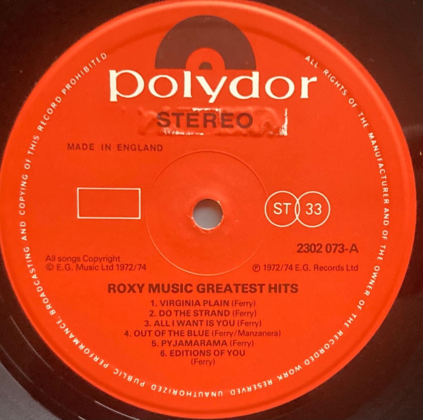 Dischi in vinile: ROXY MUSIC - GREATEST HITS – Usato da Poliez-Pittet venduto da Newtown-Records 3