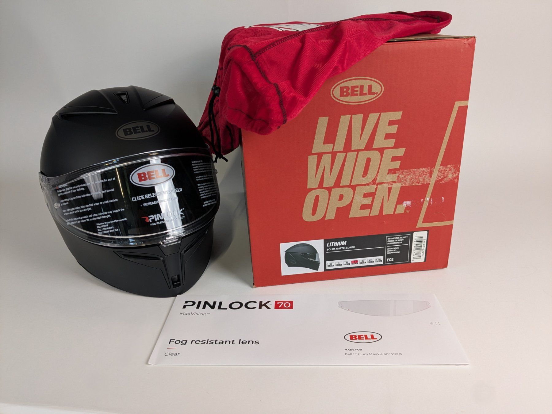 Bell Caschi & visiere: BELL  Motorradhelm Lithium Solid matte black – Nuovo (secondo la descrizione) da Dintikon venduto da Restwert_Dintikon
