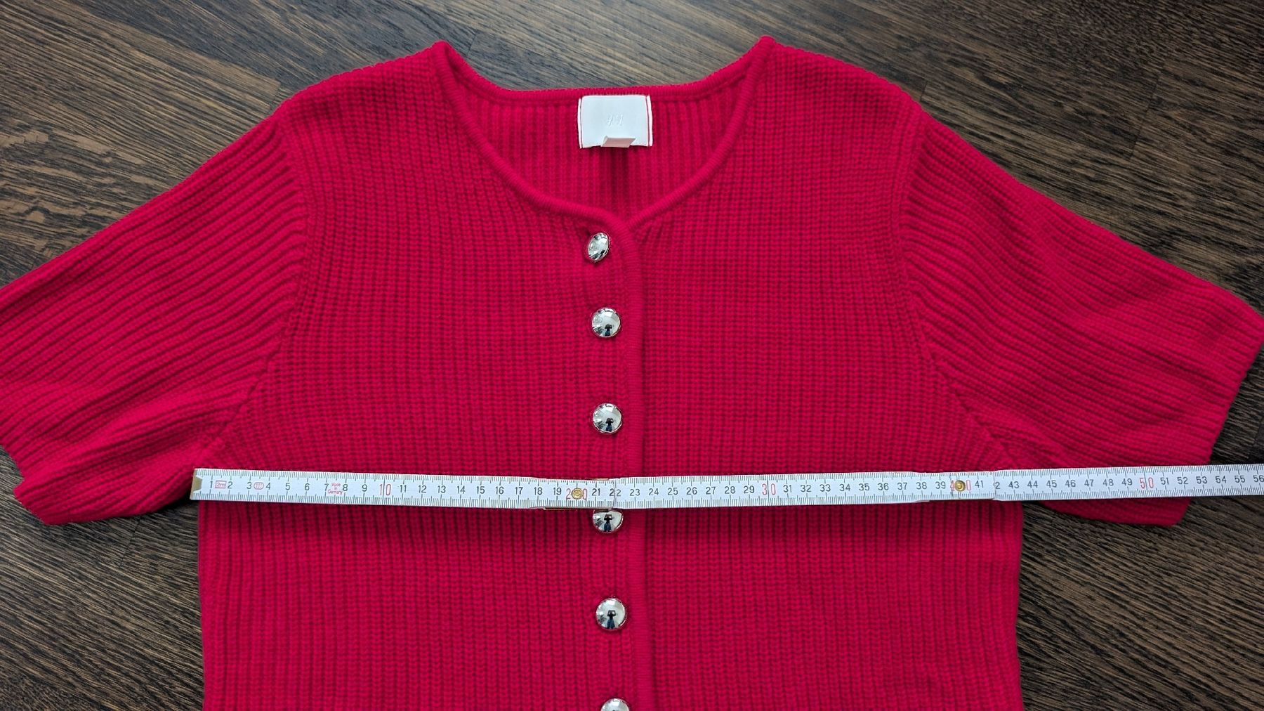 H&M Pulls & Sweat-shirts: H&M Strickjacke/Pullunder, rot, Gr. S, neuwertig – Neuf (Voir description) à Bremgarten b. Bern par BluBee 4