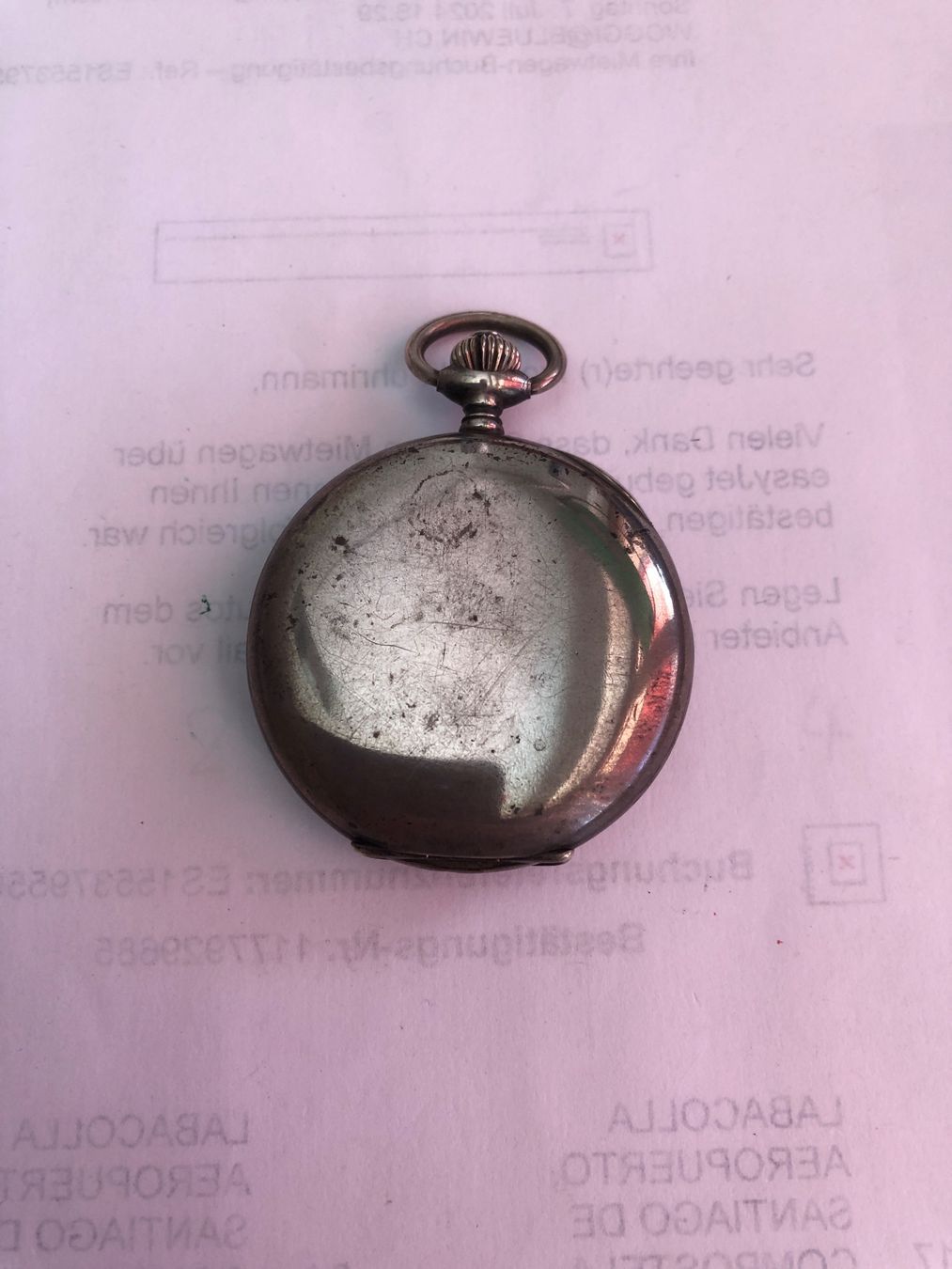 Uhren: Vintage Taschenuhr Silber – Gebraucht aus Biel/Bienne von winnertaco 2