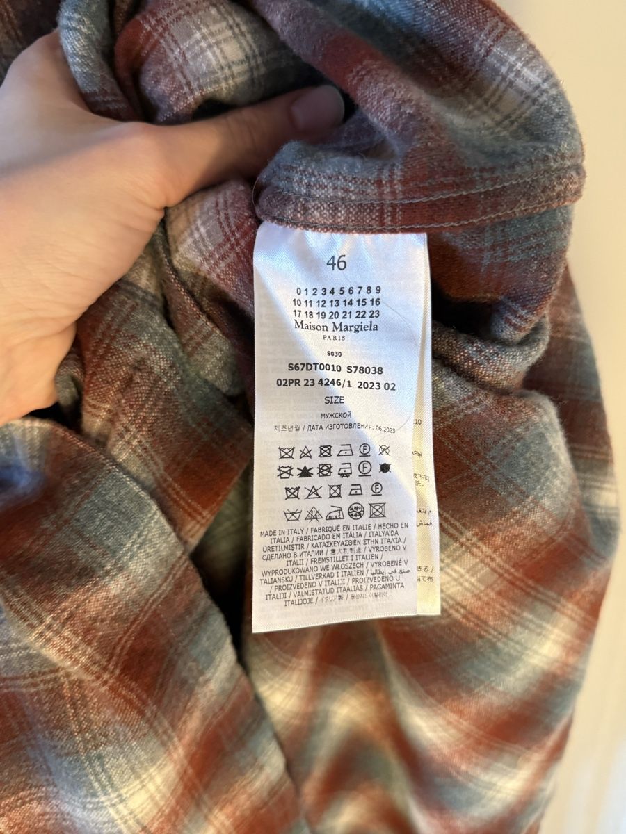 Camicette: Maison Margiela Pendleton Overshirt – Usato da Schwerzenbach venduto da ddv14 4