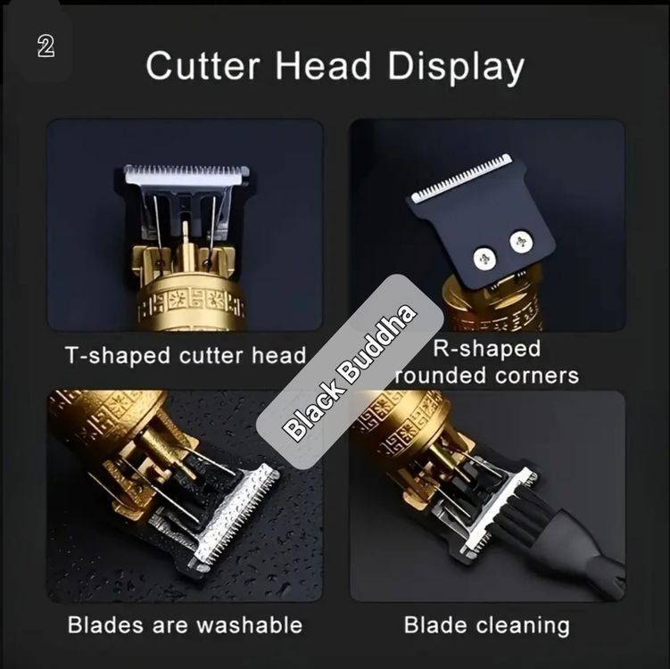 Taglio: Black Buddha Haarschneider Profi Trimmer Bart Rasierer Set – Nuovo e nell'imballaggio originale da Liebefeld venduto da DekoBrokland 5