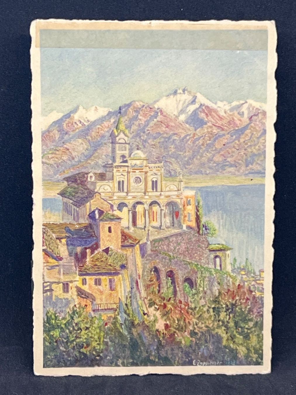 Ansichtskarten: Locarno. Madonna del Sasso – Gebraucht aus Widnau von Brusi9