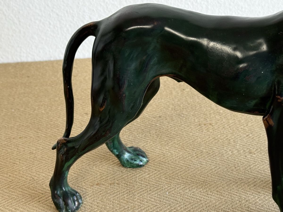 Statuette: Grosse Figur DEUTSCHE DOGGE Bronzeguss  – Usato da Konolfingen venduto da petzipetz 2
