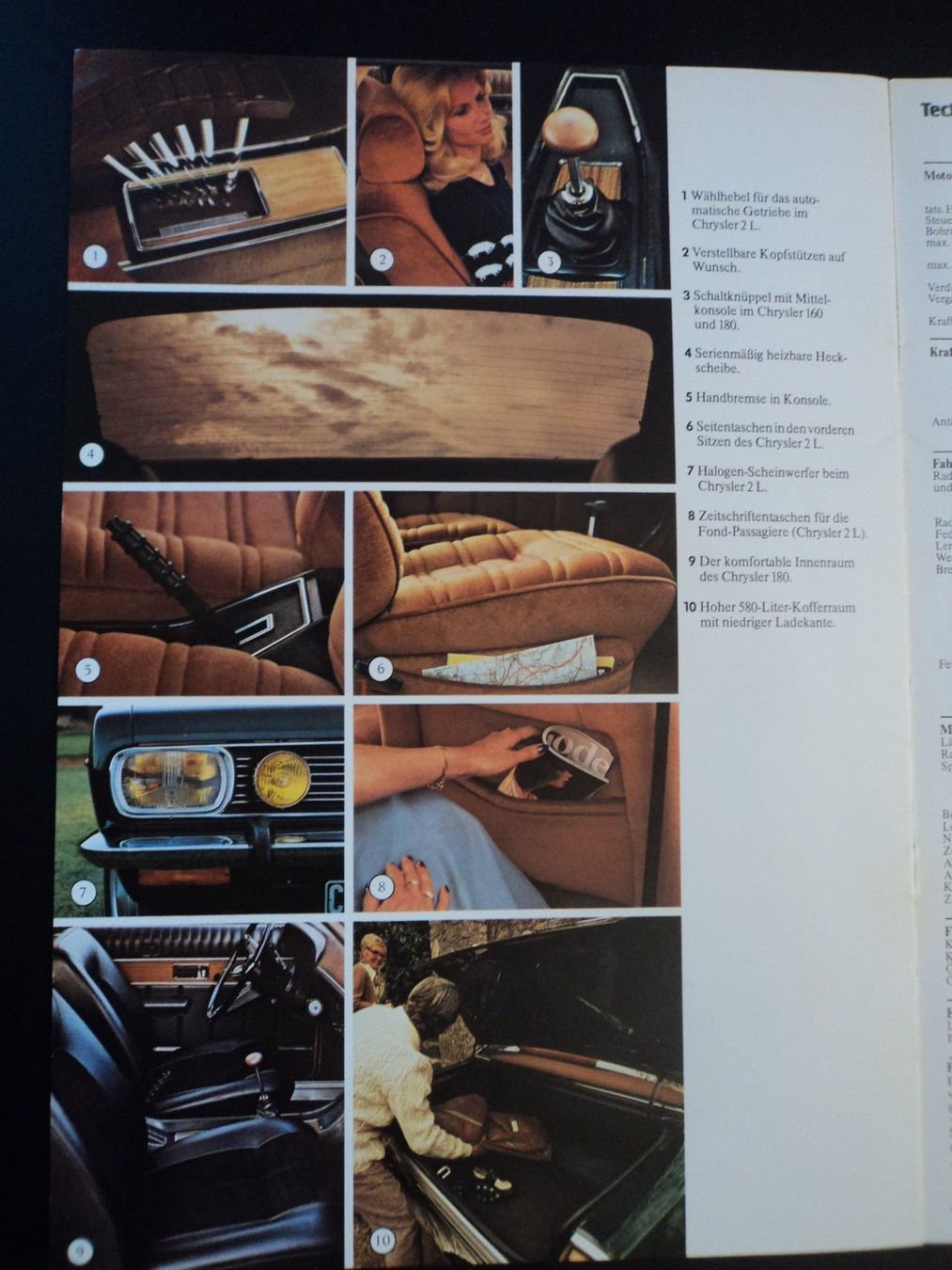 Chrysler Documents: Prospekt Chrysler 2L / 180 / 160 1976 – D'occasion à Schwarzenburg par modelCARama 4