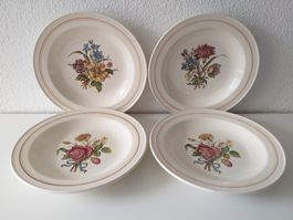 VILLEROY & BOCH 4 x assiettes à soupe / Suppen Teller BADEN
