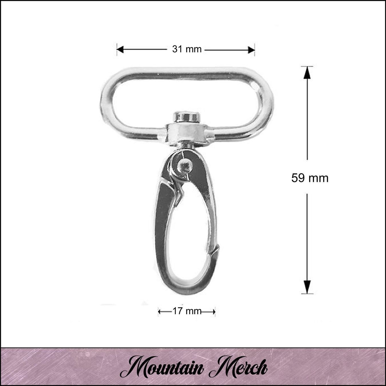 Attrezzatura da arrampicata: Karabiner 30 mm altmessing – Nuovo e nell'imballaggio originale da Wiesenberg venduto da mountain-merch 1