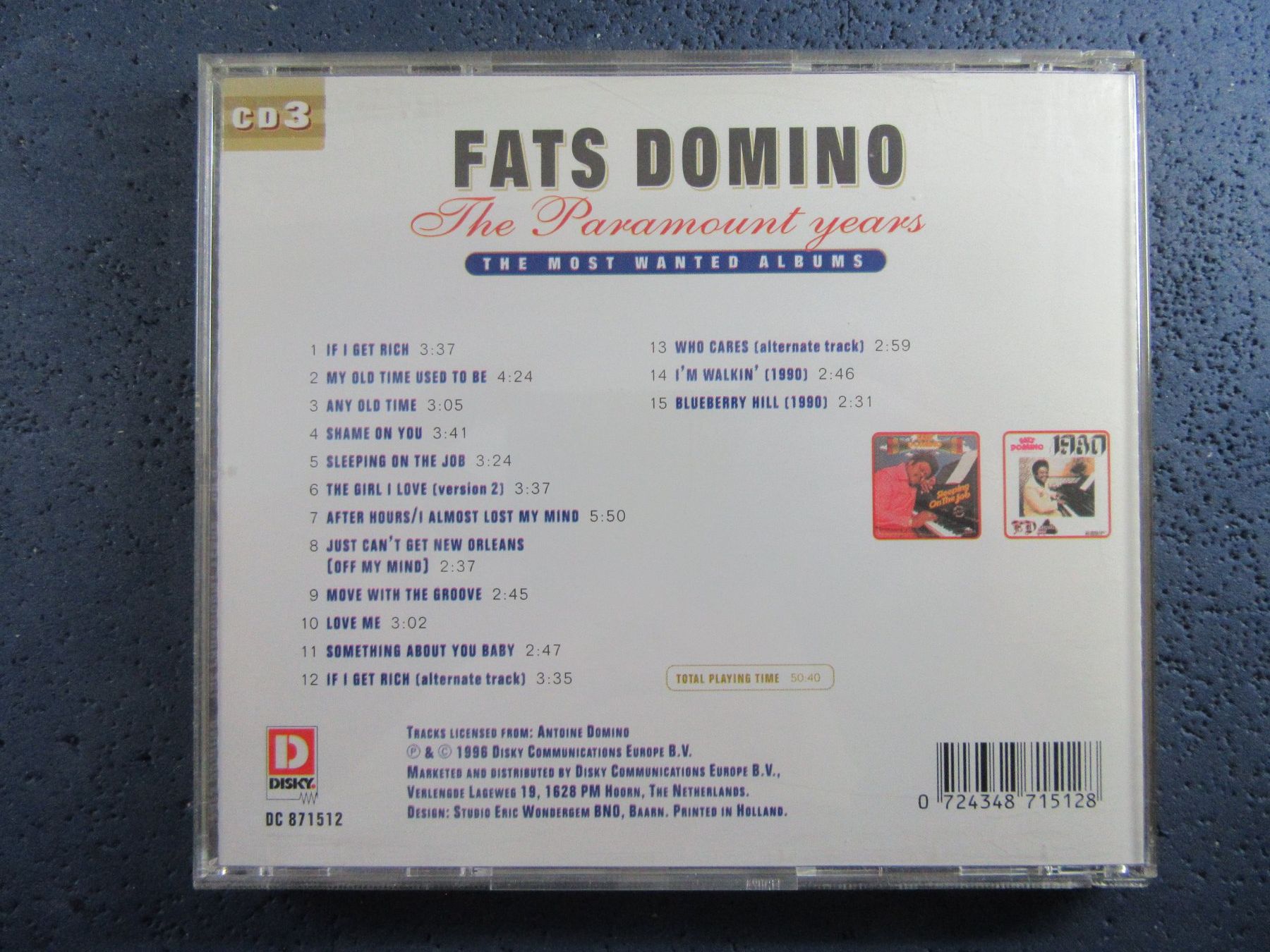 CD: FATS DOMINO CD3 " THE PARAMOUNT YEARS " CD – Usato da Ettingen venduto da Hausi4711 2