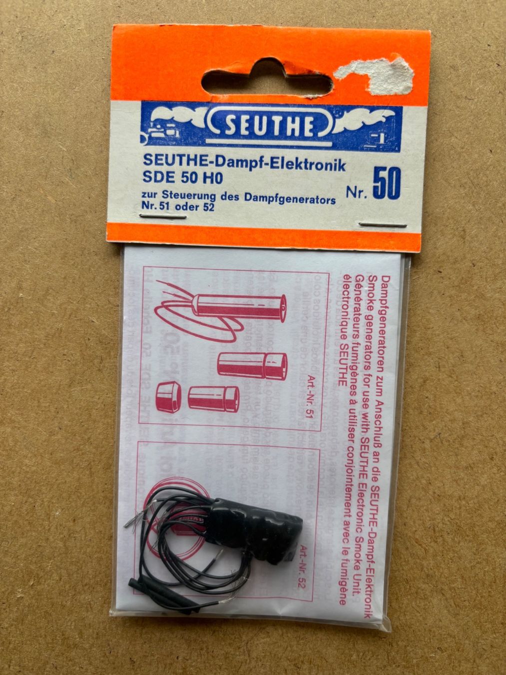 Märklin Modellini di ferrovie: Seuthe 50 Dampf-Elektronik Dampfgenerators – Nuovo e nell'imballaggio originale da Hauterive NE venduto da eriamch