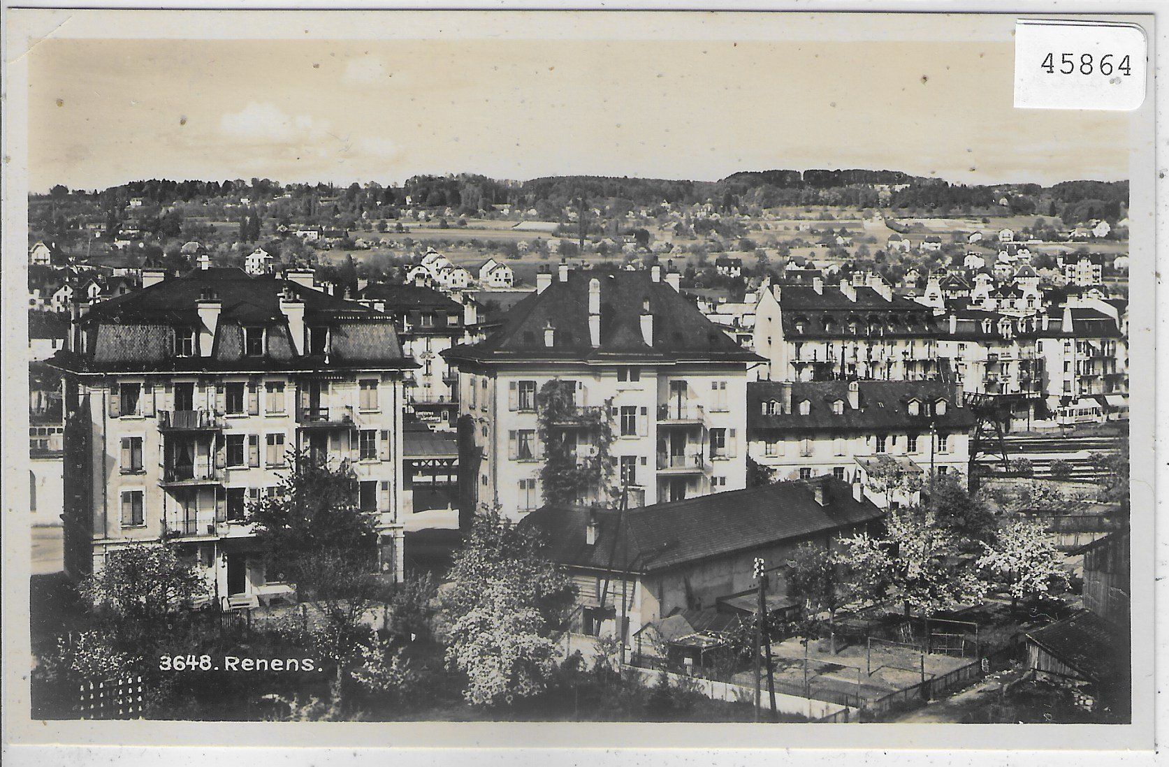 Cartoline postali: Renens - Vue generale – Usato da Ettingen venduto da Kartenplanet