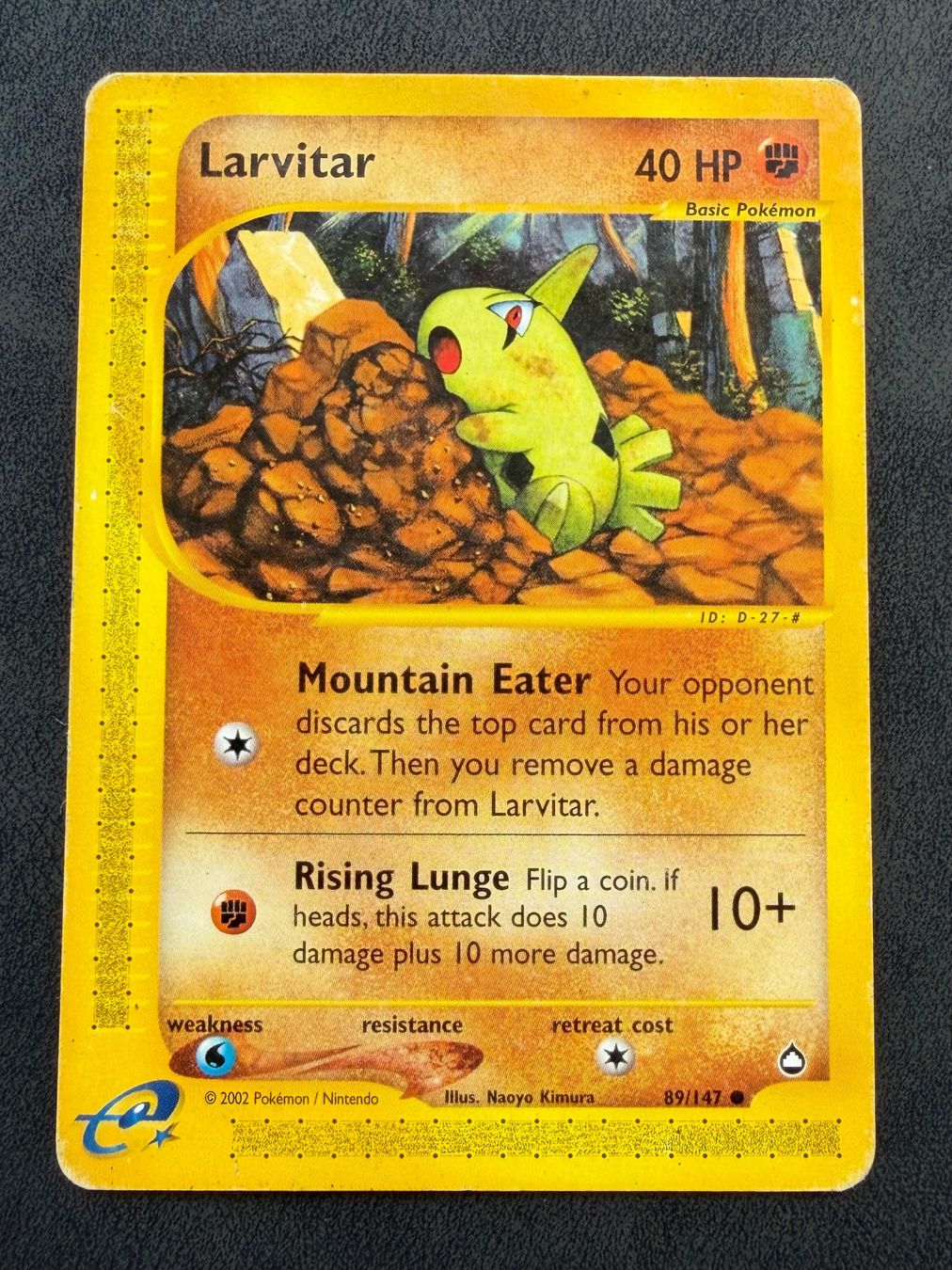 Pokémon Cartes à collectionner: Larvitar 89/147 | Aquapolis | EN – D'occasion à Aarau par fgr15