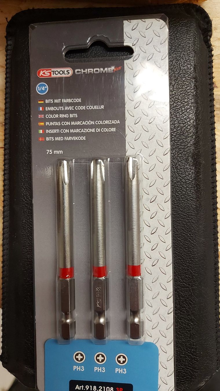 KS Tools Tutti gli attrezzi: PH3 Bit, 3 stück, lange version 75mm – Nuovo (secondo la descrizione) da Schönengrund venduto da nae_8cty