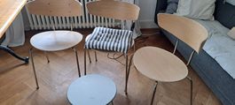 3 Stühle "Herman" – ferm LIVING – Eiche / Chrom – NP