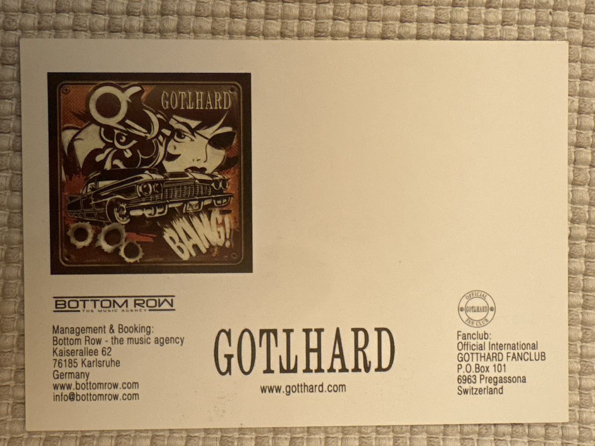 Autogramme: AK Autogramm von Gotthard – Gebraucht aus Rümlang von Kartenpost1 1