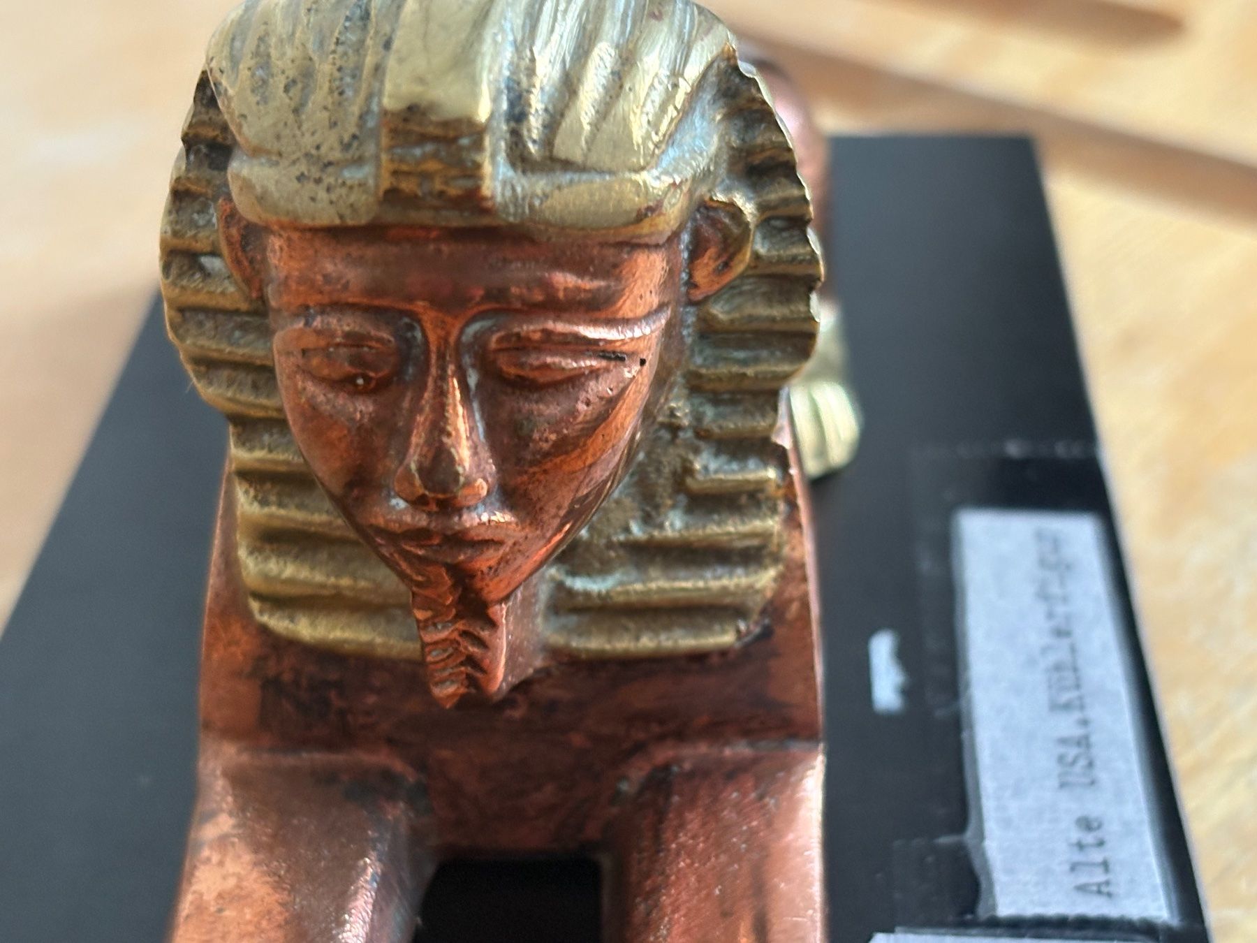 Statuette: Antike Sphinx Figur, Kühlerfigur, Bronze/Kupfer – Usato da Frick venduto da Rukki 2