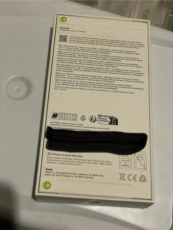 Iphone 16 128gb Schwarz Neu