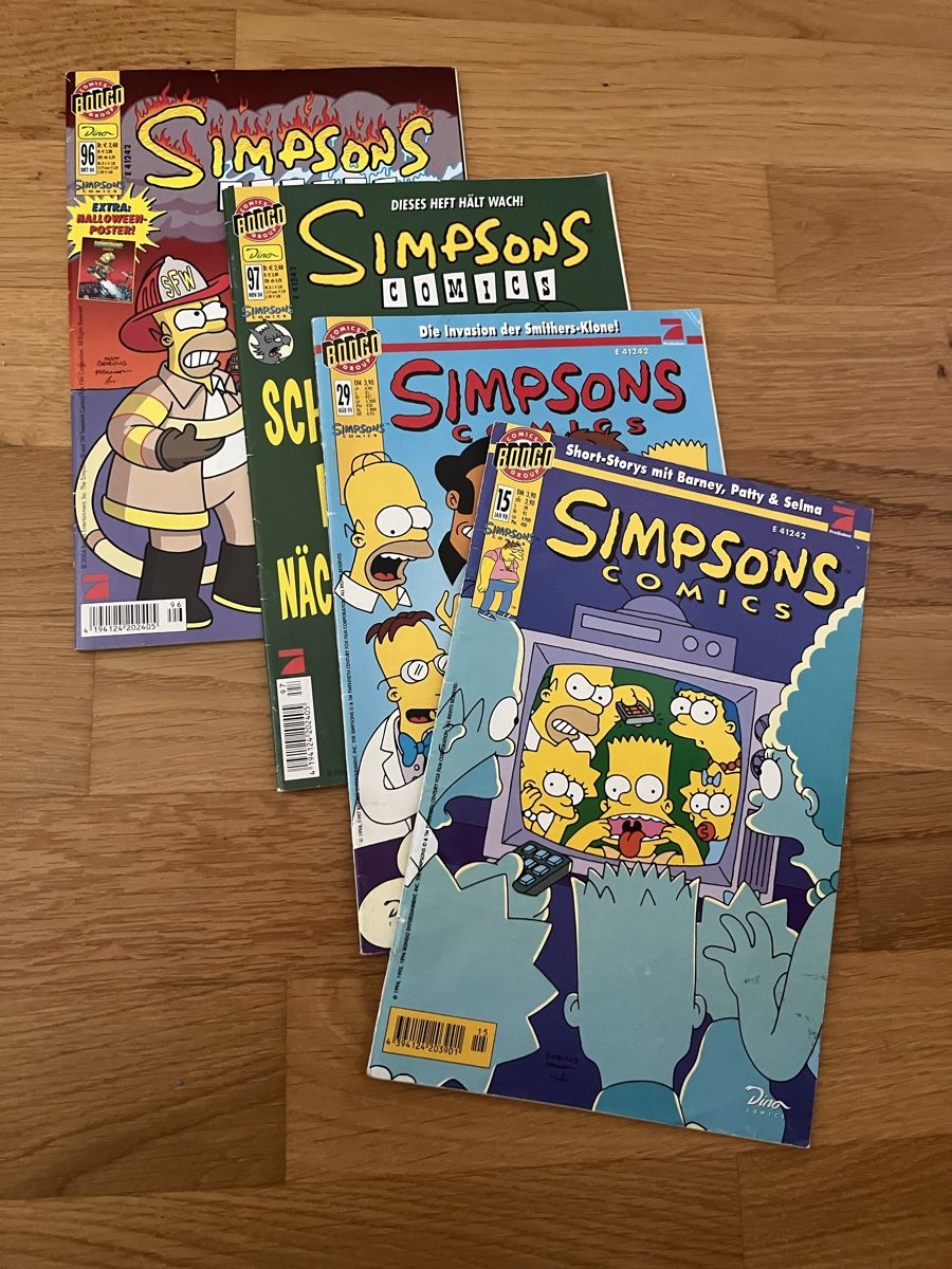 Fumetti: Simpsons Comics 4 Hefte Konvolut 96-97, 29, 15 – Usato da Bern venduto da hispano74