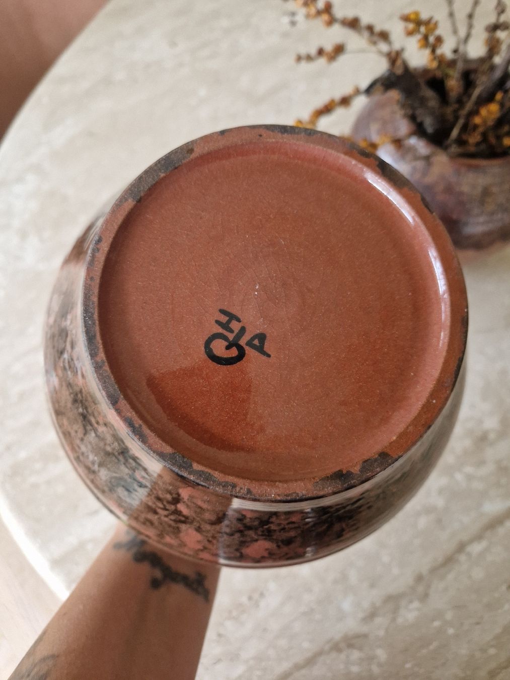 Vasi & Recipienti: Wunderschöne Vintage Vase in braun – Usato da Obfelden venduto da Vintage-to-go 2