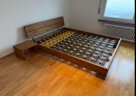 Hasena Massivholzbett Wildeiche 180x220 & 2 Nachttische