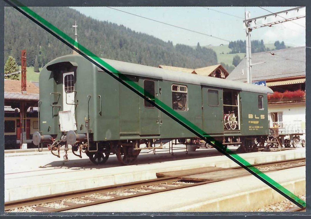 Cartoline postali: Zweisimmen. BLS Postwagen. 1993. – Usato da Horw venduto da SwissSteamMemories