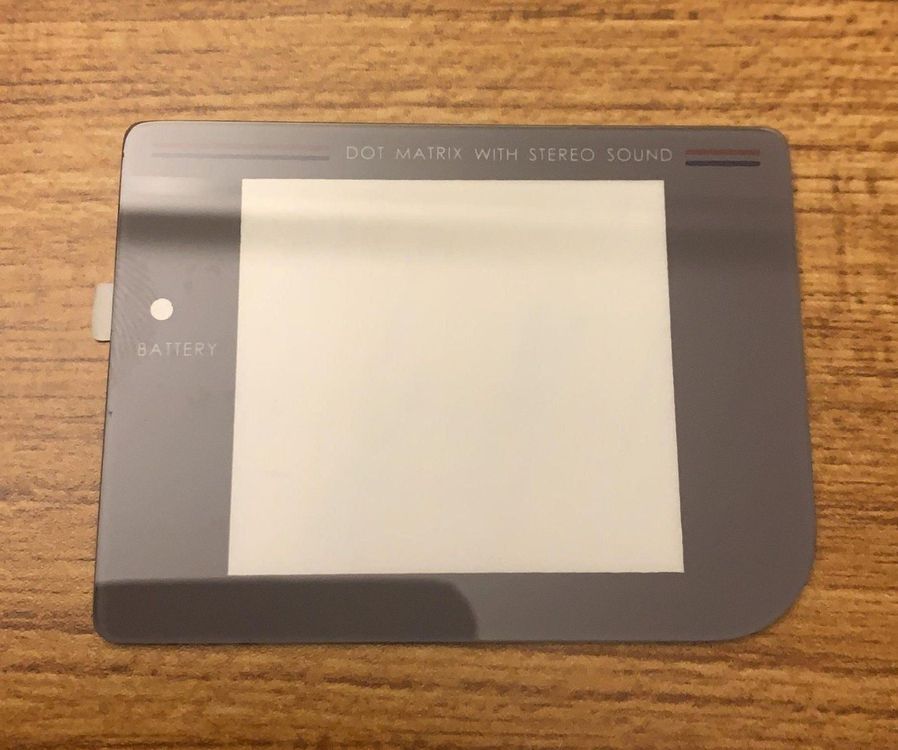 GameBoy Pocket Display Scheibe Plastik Glas Nintendo GBP Ersatz Front