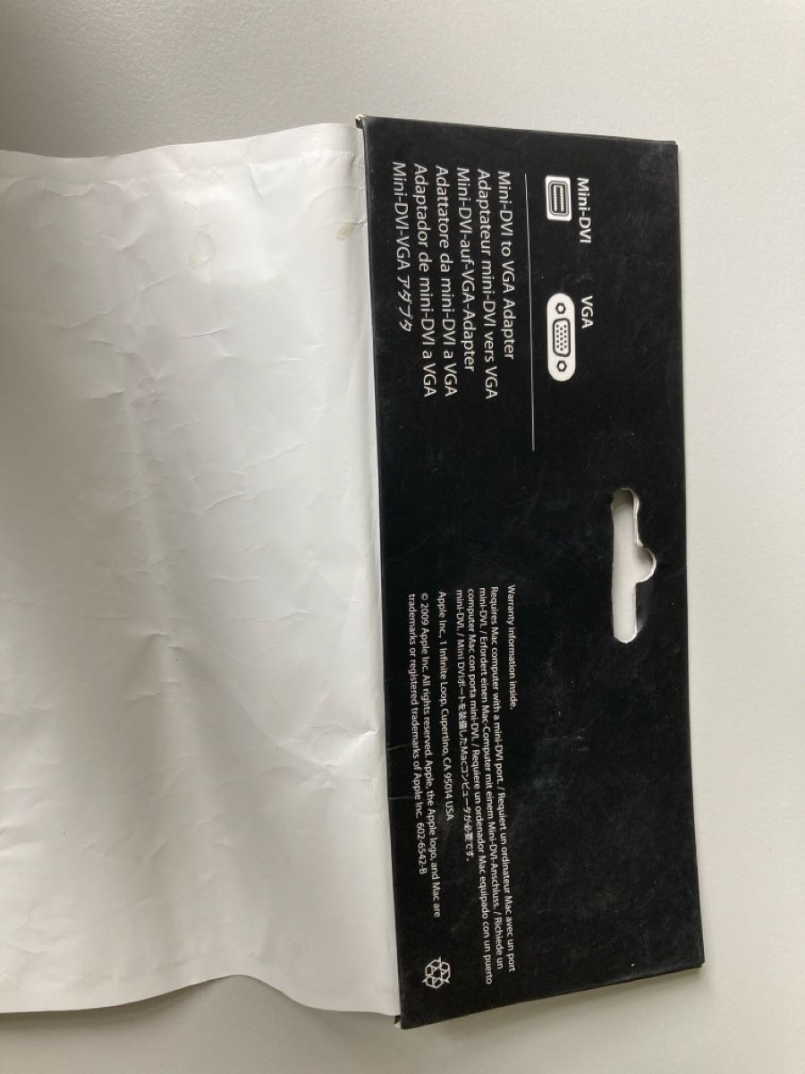 Apple Unità & Adattatore: Apple Mini-DVI to VGA adapter NEU mit OVP – Nuovo e nell'imballaggio originale da Zürich venduto da adr_dmw2 1