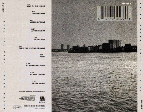 CD: CD Bryan Adams - Into the fire (1987) – Usato da Möriken AG venduto da mineralia 1