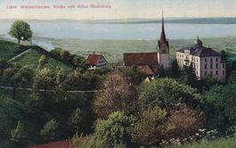 Walzenhausen Kirche und Hôtel Rheinburg