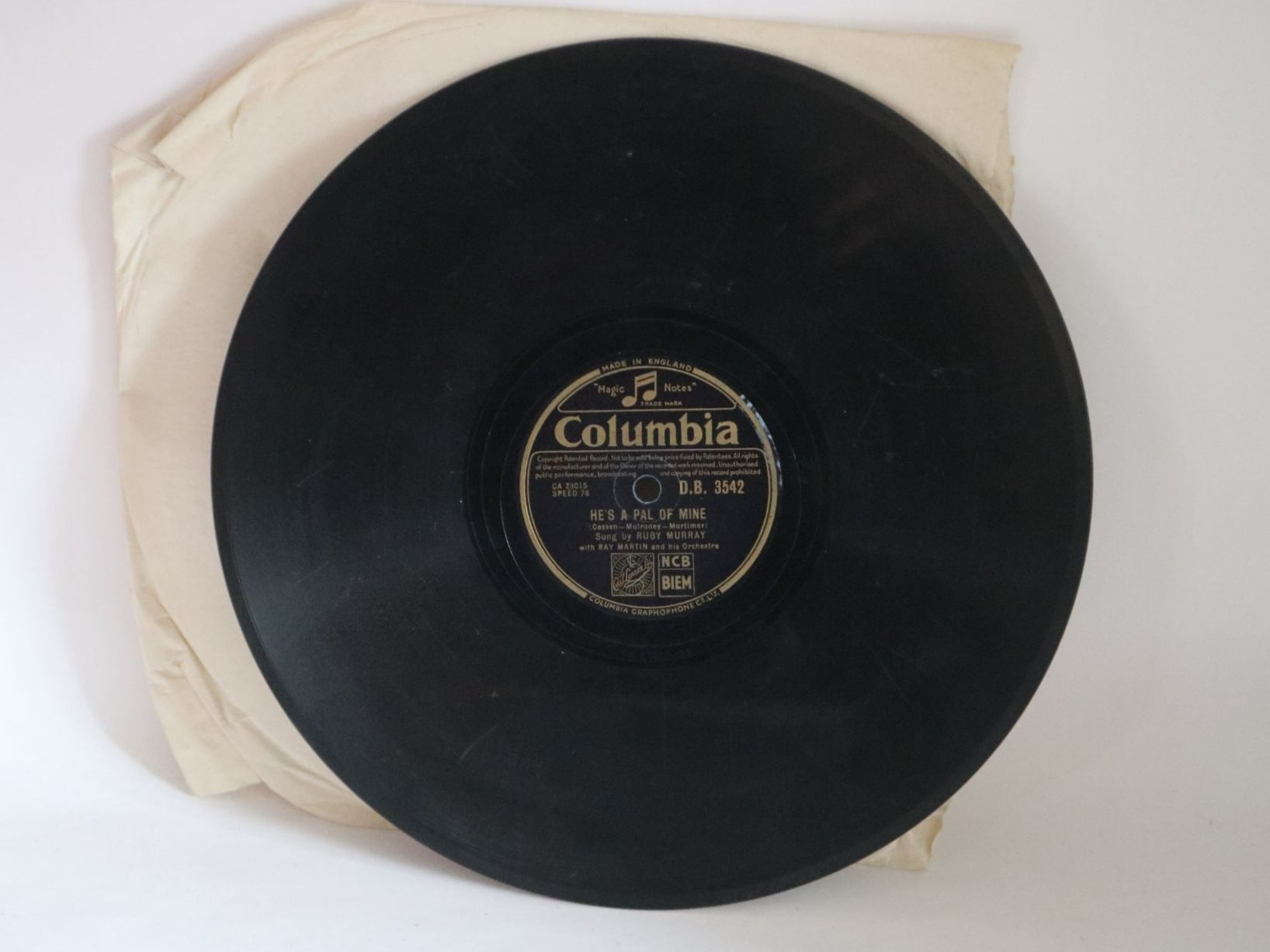 Dischi in vinile: Schellack Ruby Murray Ray Martin Heartbeat – Usato da Eschenbach SG venduto da Astalavista 3