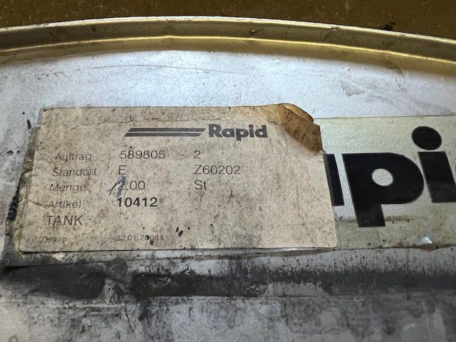Rapid Trattori: Treibstofftank passend zu Rapid Spezial – Usato da Oensingen venduto da alpenvogel92 4