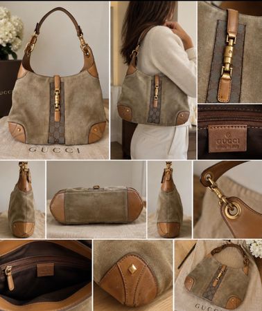 Gucci Jackie Vintage Tasche – Wildleder / Leder – Original